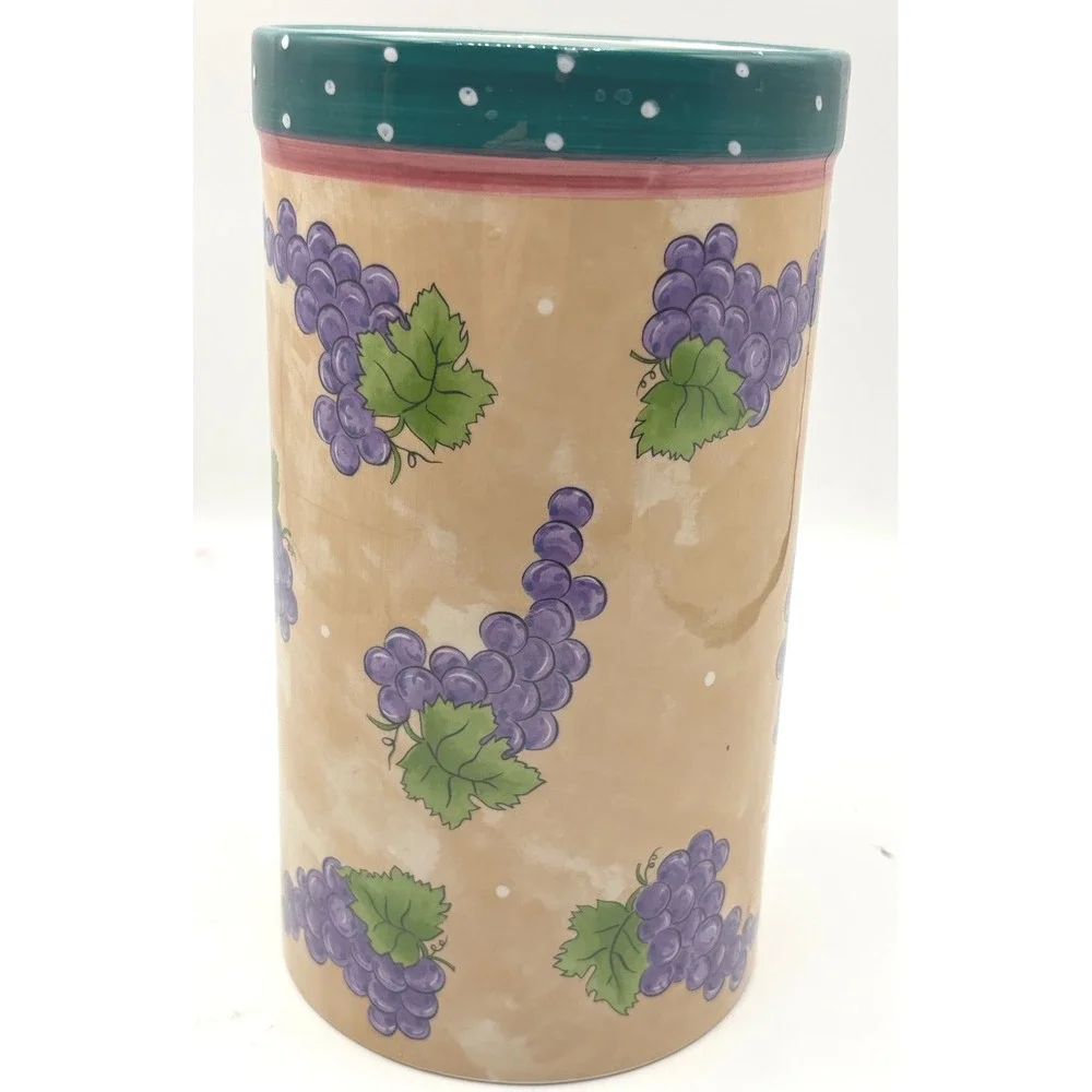 Bois d'Arc Essex Collection Ceramic Grape Vase Portugal Heather Outlaw Kumpis
